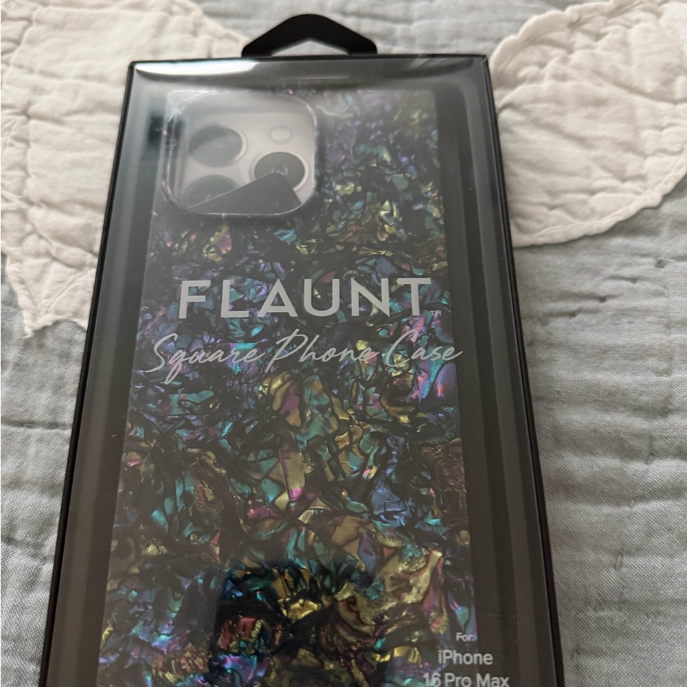 Flaunt SQUARE® Abalone Shell iPhone Case for iPhone 16 Pro Max + MagSafe